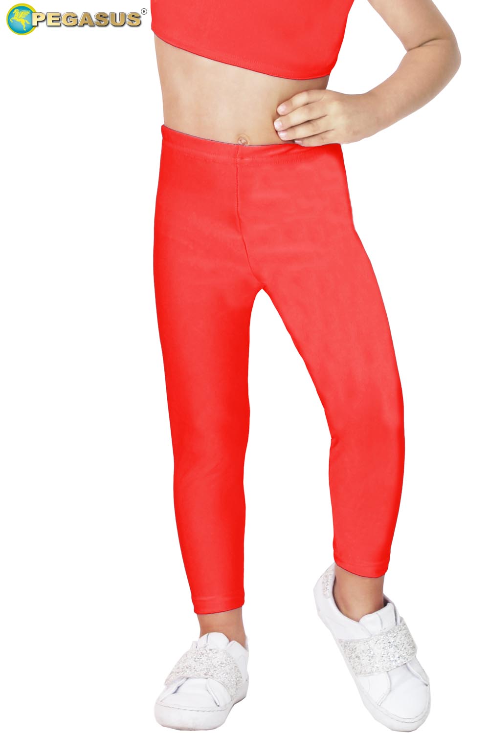 LEGGINS DANZA LYCRA ROSSO BABY